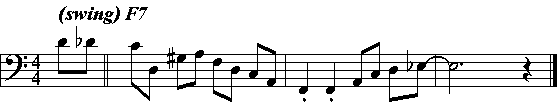 bass solo example